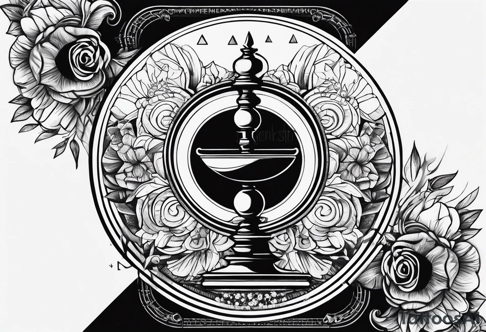 symbol of balance and temperance tattoo idea