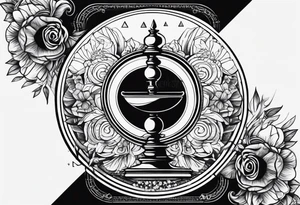 symbol of balance and temperance tattoo idea