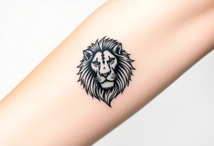 Fancy style "leo" constilation birth
 sign lion tattoo idea