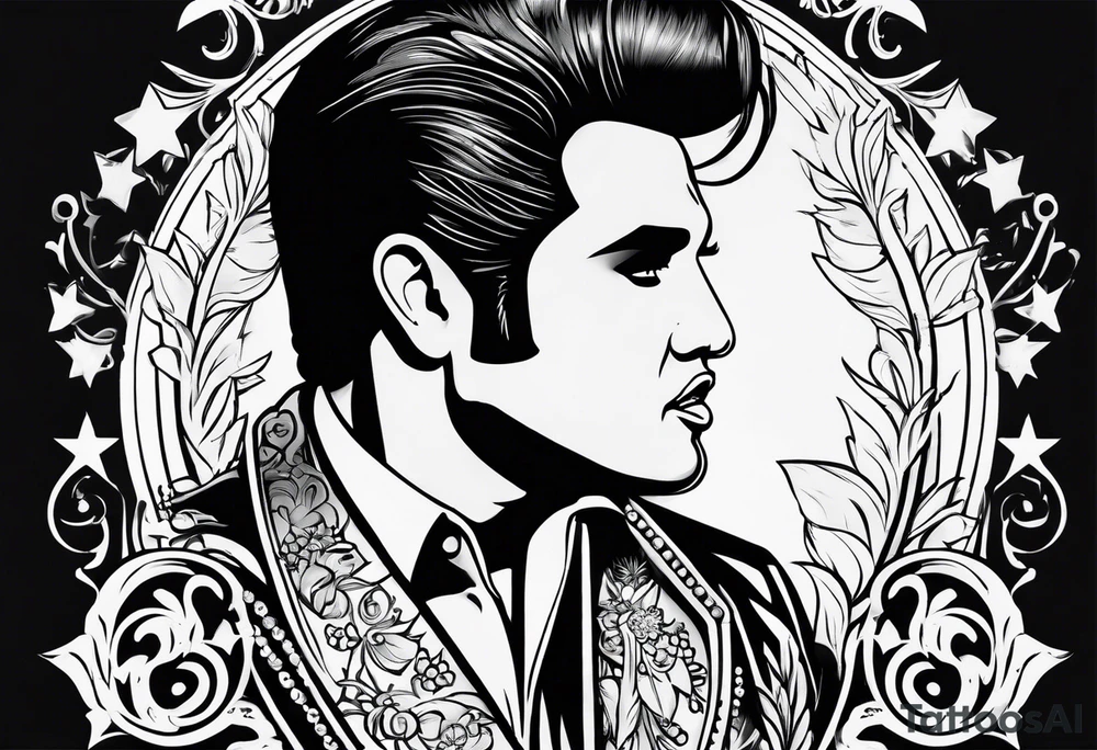 Elvis las Vegas wedding tattoo idea