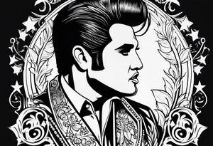 Elvis las Vegas wedding tattoo idea