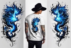 Blue Lightning tattoo idea