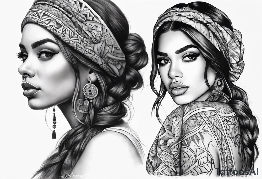 Girl chicano tattoo idea