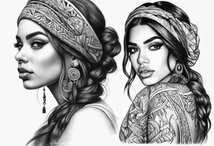 Girl chicano tattoo idea