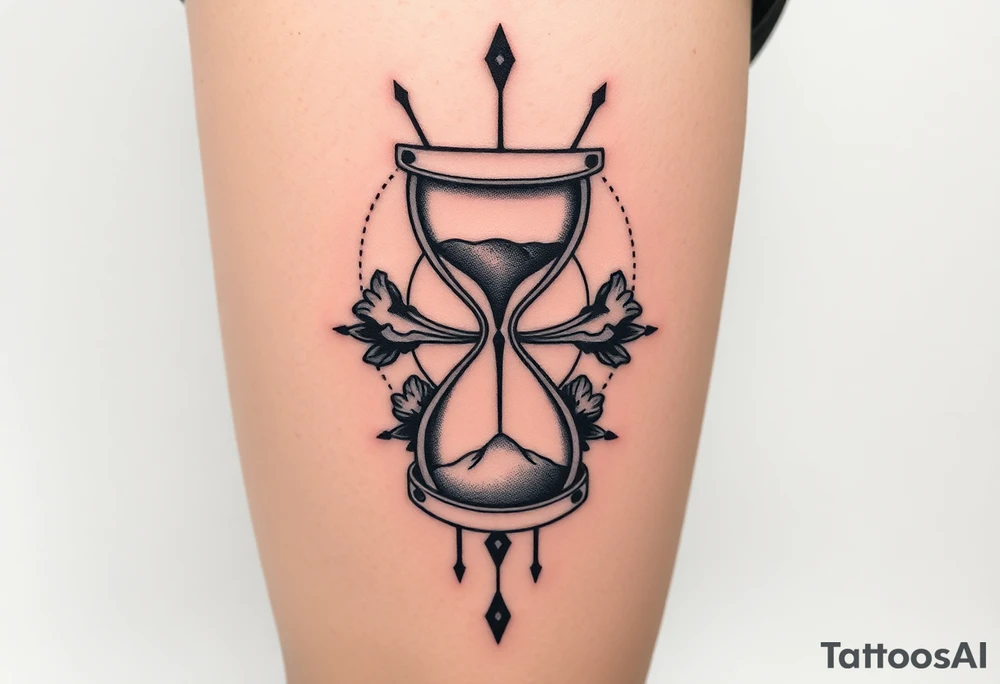 hourglass tattoo idea