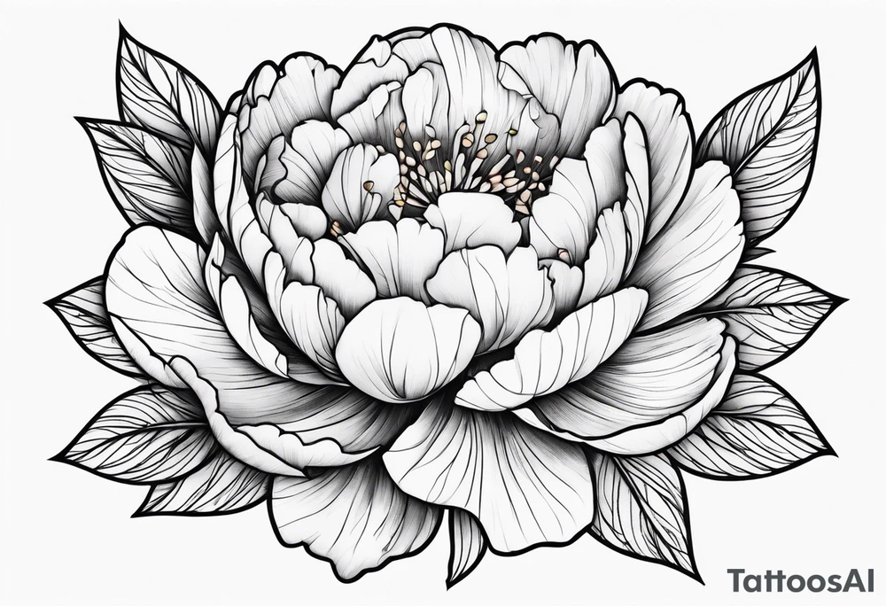 peony tattoo tattoo idea