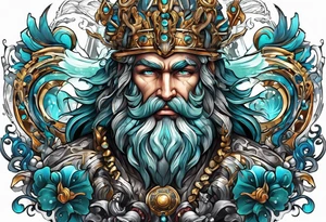 mechanic poseidon tattoo idea