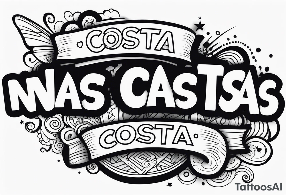 Frase nas costa tattoo idea
