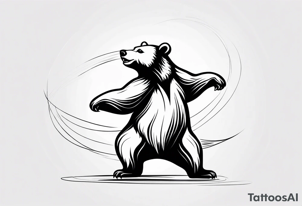 Dancing bear tattoo idea