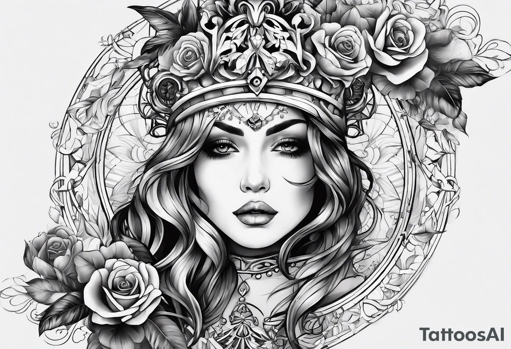 Memento mori sleeve tattoo design tattoo idea