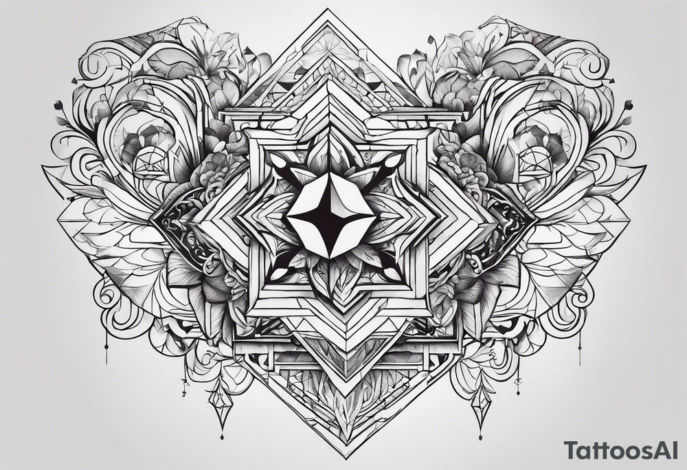Chest tattoo tattoo idea