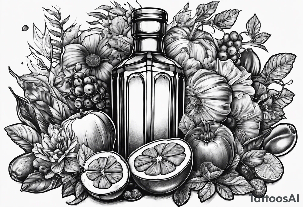 999 with different things around it from juice wrlds albums tattoo idea