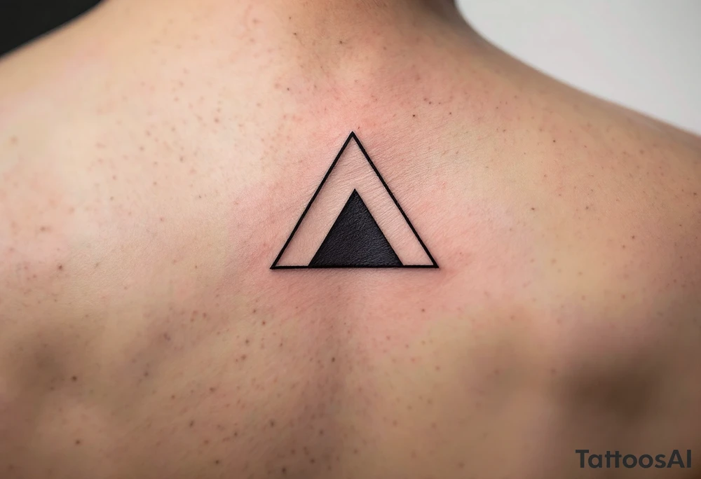 Solid black minimalist teardrop. on man´s face under an eye. tattoo idea