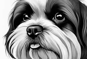 Shih Tzu, love, my heart last name Moody tattoo idea