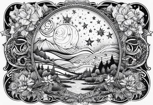 A star in the sky tattoo idea