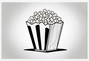 popcorn box tattoo idea