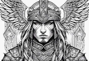 Valhalla fallen warrior tattoo idea