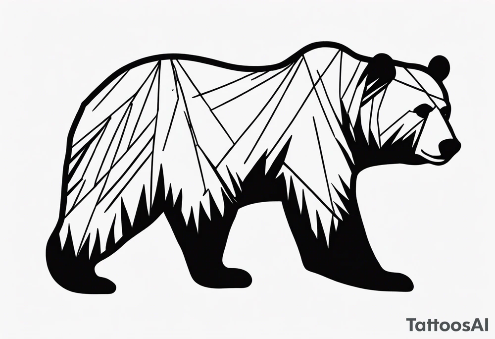 small bear tattoo idea