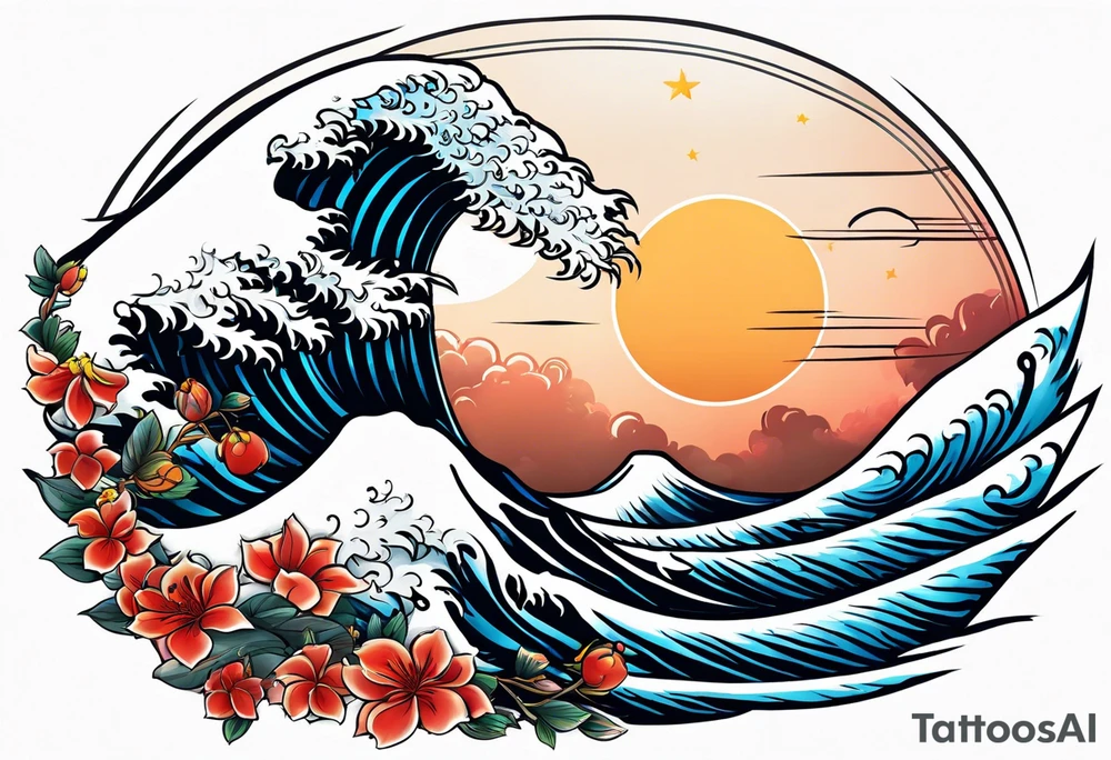 欲望 and the sun -
Simple design tattoo idea