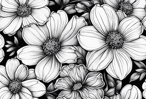 Forget me not flowers tattoo idea