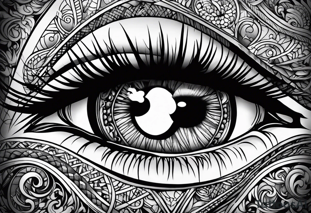 Eye ball tattoo idea