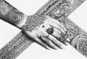 агfull hand tattoo ghotic tattoo idea