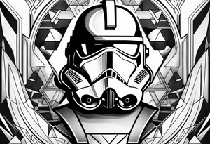 clone trooper battle tattoo idea