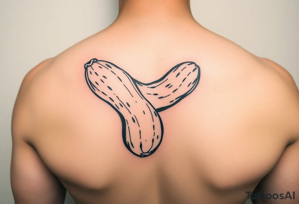 A peanut getting killed tattoo idea