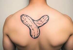 A peanut getting killed tattoo idea