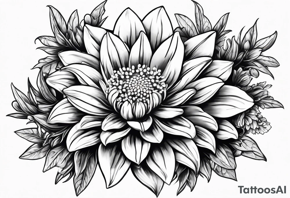 Edelweiss flower tattoo idea
