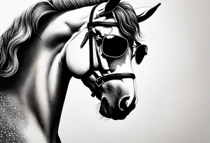 centaur with sunglasses tattoo idea