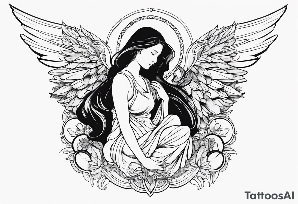Angel tattoo idea