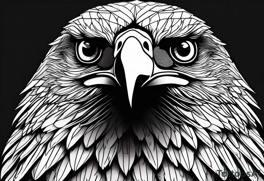 majestic eagle tattoo idea