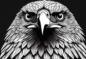 majestic eagle tattoo idea