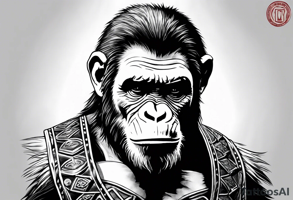 Caeser from planet of the apes tattoo idea