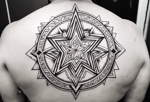 A star in the sky tattoo idea
