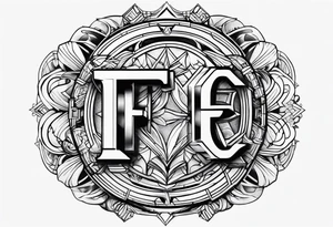 3 letter (FFC) tattoo idea