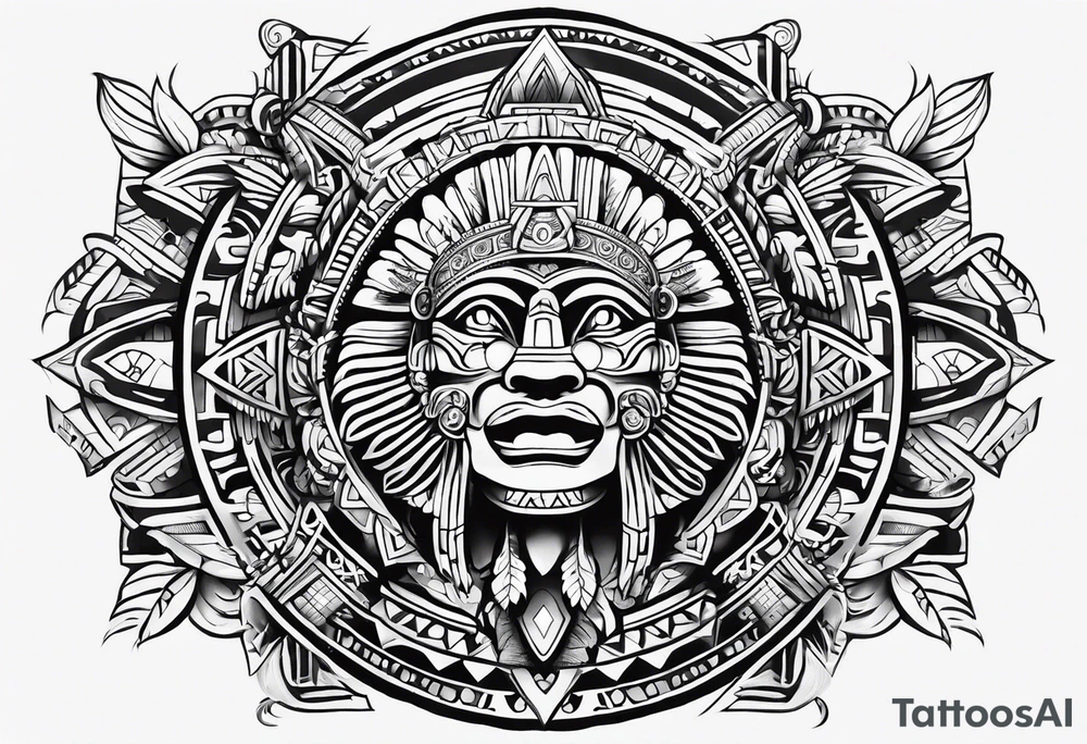 Aztec tattoo idea