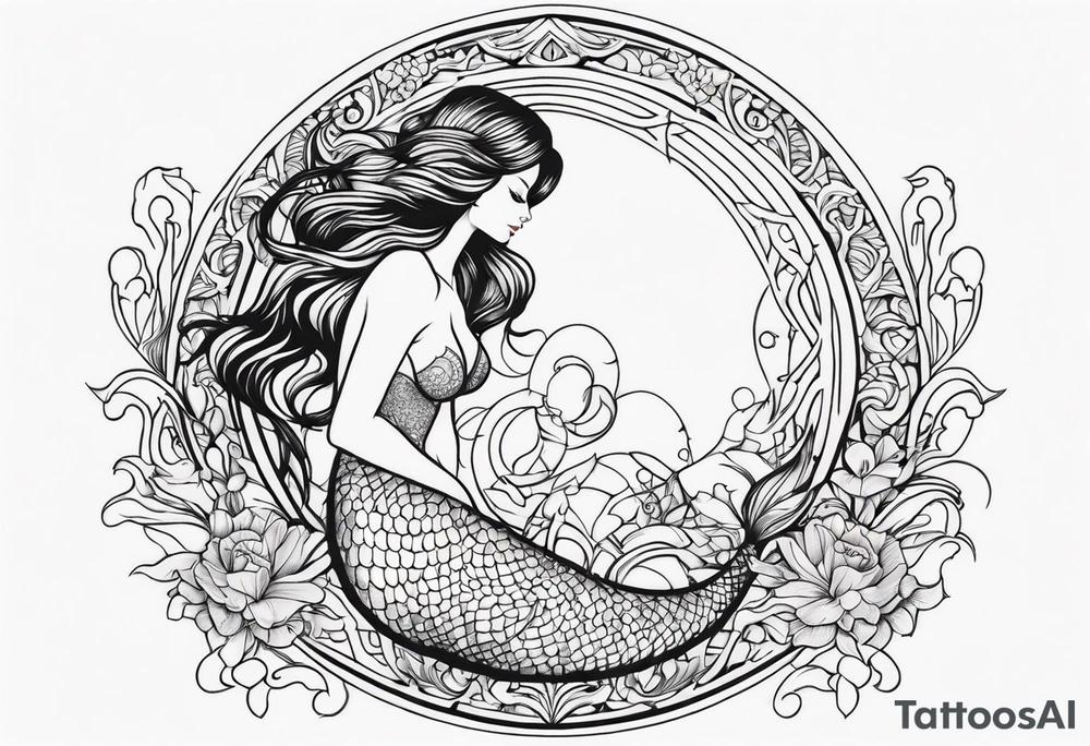 mermaid tattoo idea