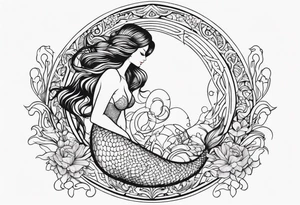 mermaid tattoo idea