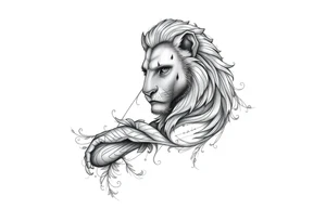 Leo who is hurt and trying to recover from addiction with quotes tattoo idea