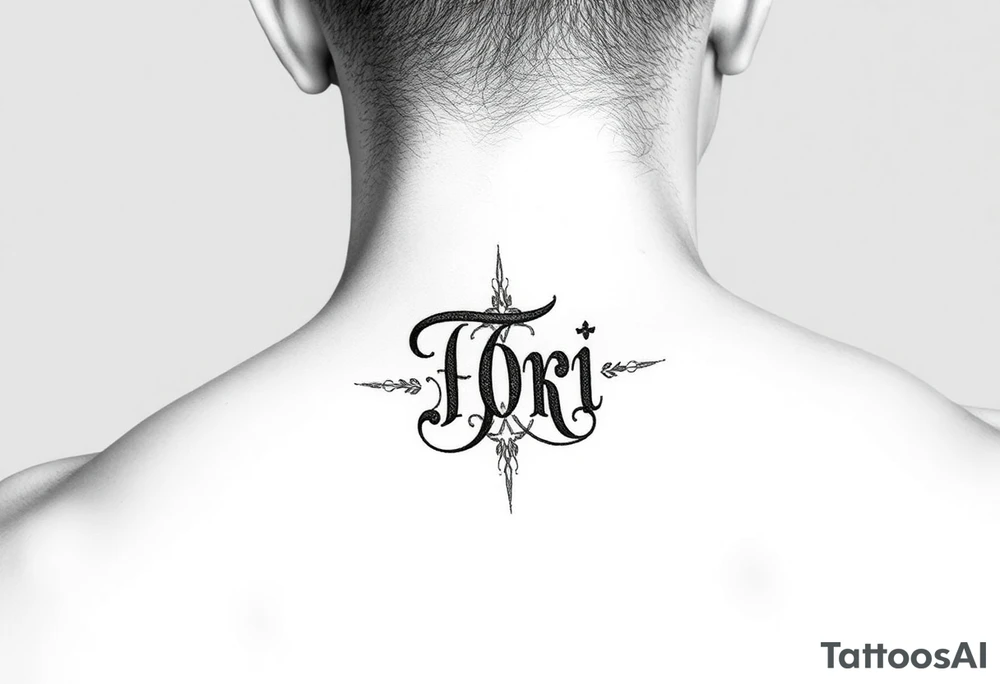 Tori monogram tattoo idea