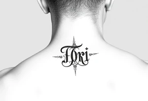 Tori monogram tattoo idea