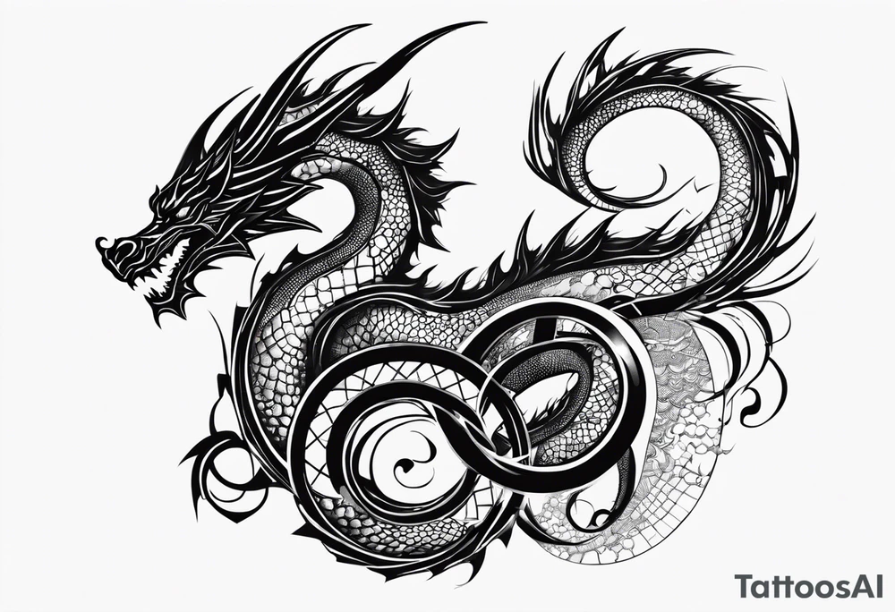 The numbers 0630 writing with a dragon tattoo idea