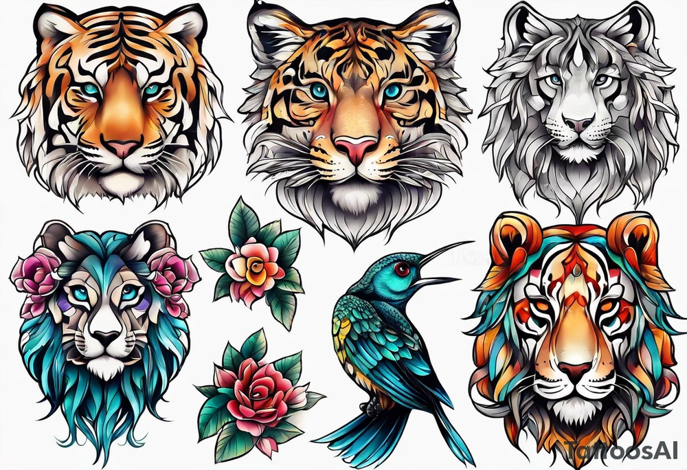 Animal cute tattoo idea