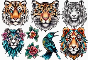 Animal cute tattoo idea