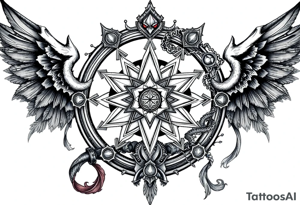 craft symbolism, mystical tattoo idea