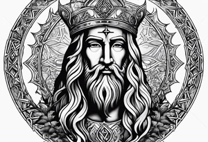 The symbol of Matthias in the bible tattoo idea
