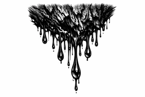 tree sap dripping from bark tattoo tattoo idea