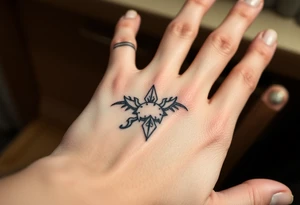 Simple nature or Norse themed, going up the fingers and down the wrist. tattoo idea